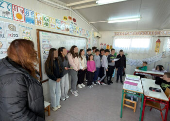 Τα κάλαντα του Λαζάρου ακούστηκαν στο Δημοτικό Σχολείο Λακκόπετρας