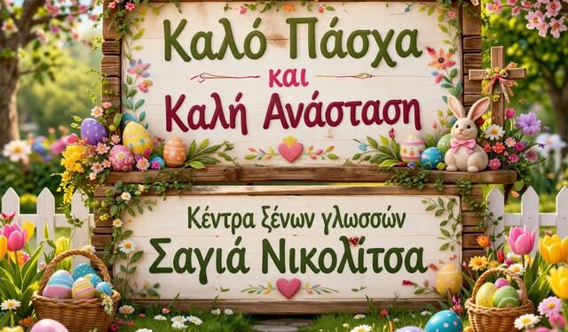 Τα Κέντρα Ξένων Γλωσσών σας εύχονται Καλό Πάσχα