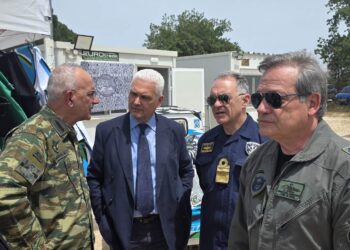 Ο Φωκίων Ζαΐμης στην εκδήλωση για τη μεγάλη άσκηση του ΝΑΤΟ Tiger Meet 2026