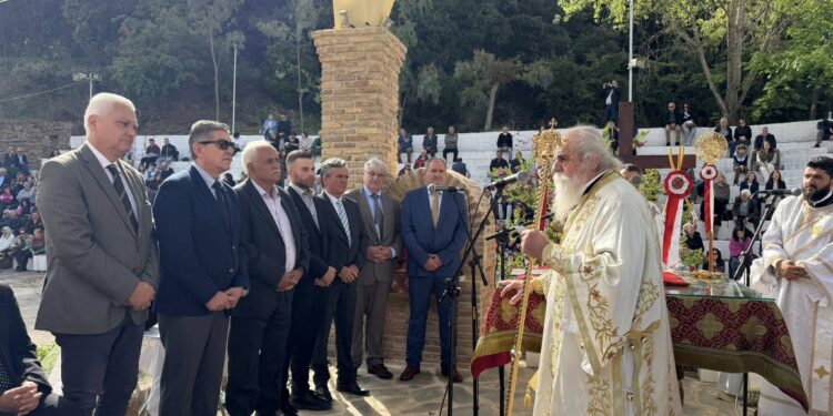 Προσκύνημα στον Άγιο Νικόλαο Σπάτα από τον Δήμαρχο Δυτικής Αχαΐας Γρ. Αλεξόπουλο και τη Δημοτική Αρχή