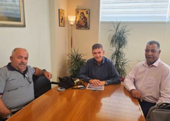 Συνάντηση Δημάρχου Δυτικής Αχαΐας, Γρ. Αλεξόπουλου με τον νέο πρόεδρο του Ρ.Ο. Πάτρα “Κωστής Παλαμάς”